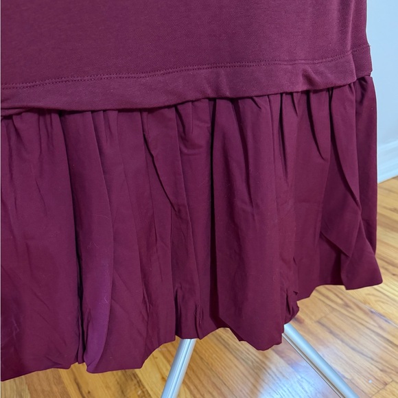 LOFT Burgundy Drop-Waist Dress – Size XS-Never Worn - Picture 7 of 8